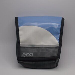 Eco Black, White, and Blue Hip Bag